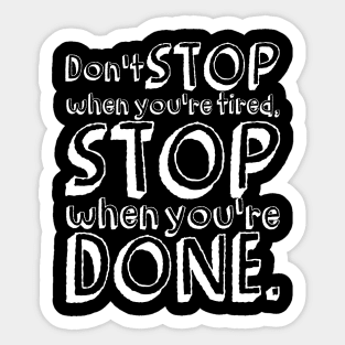 Don't Stop Sticker